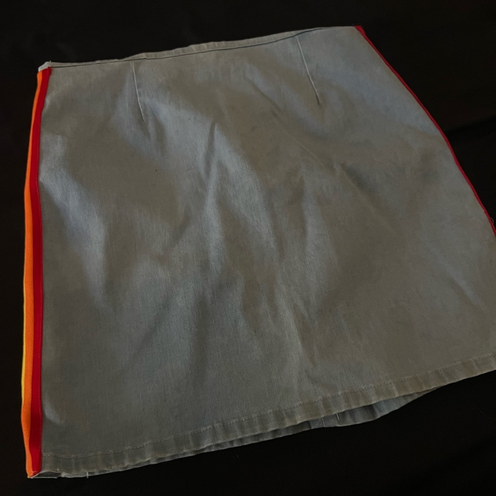 Fashion nova skirt with rainbow on the side